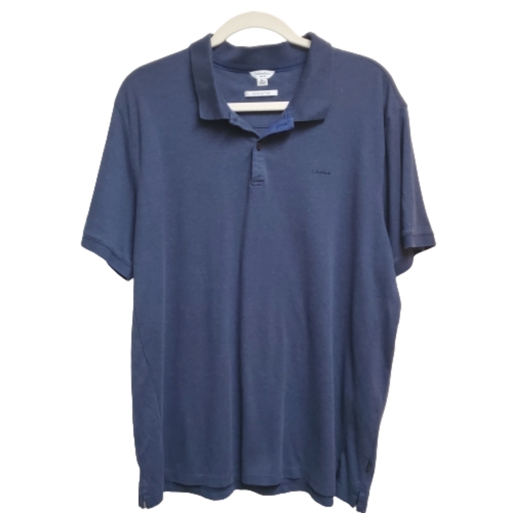 Calvin Klein slim fit liquid cotton 100% cotton  Collared‎ Shirt  XL